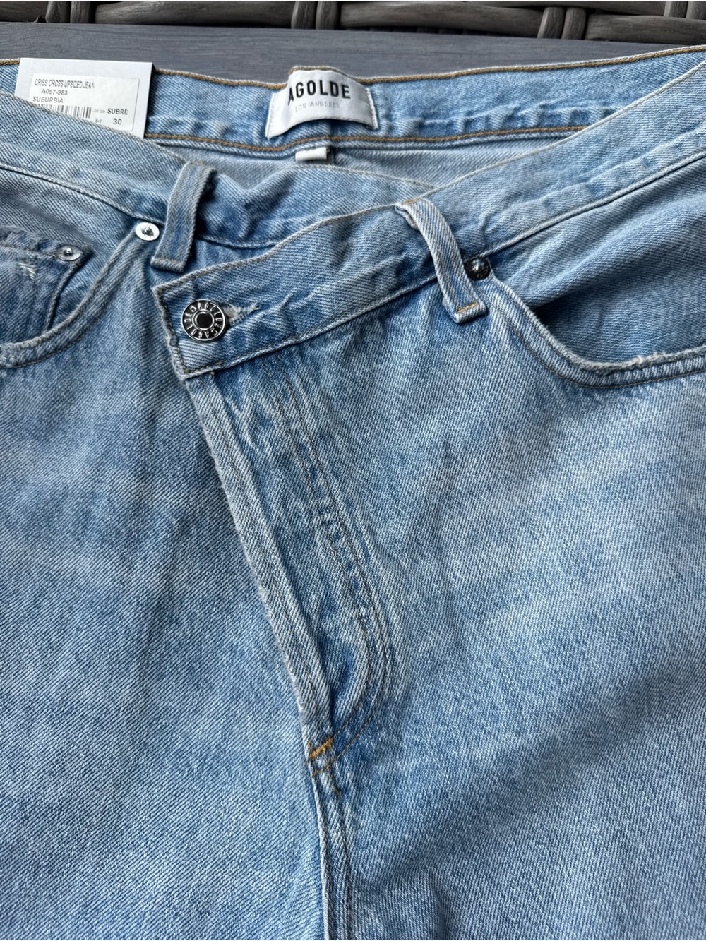 Agolde Criss Cross Upsized Jean - NWT - Picture 3 of 10